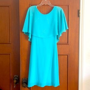 Turquoise or aqua dress